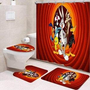 Shower Curtain or Bathroom set /Looney Tunes-Gift Idea - Picture 1 of 7