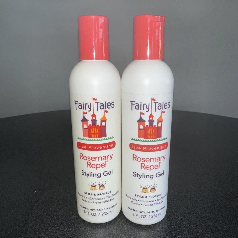 LOT of 2-Fairy Tales Lice Prevention Rosemary Repel Styling Gel 8oz each - Image 1 of 4