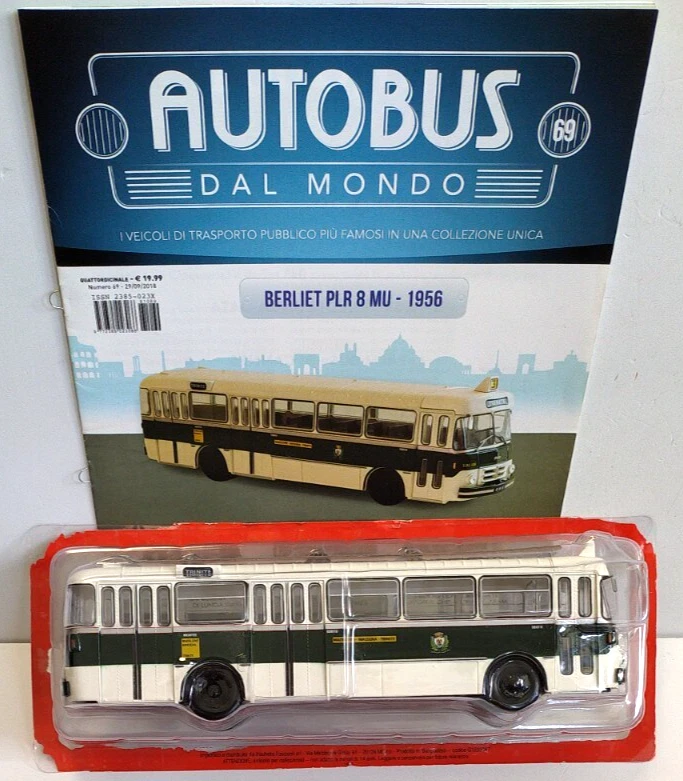 HACHETTE AUTOBUS DAL MONDO 1:43 BUS BERLIET PLR 8 MU 1956 CON FASCICOLO 69 - Immagine 1 di 1