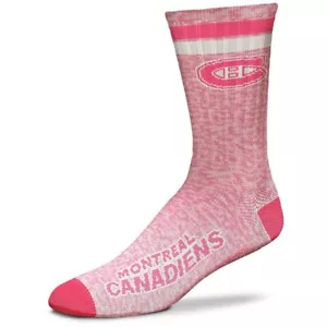 Montreal Canadiens Hockey Pretty In Pink Ladies Deuce Crew Socks - Picture 1 of 1