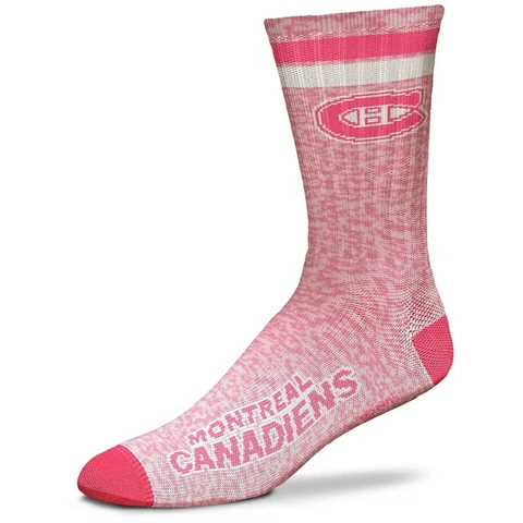 Montreal Canadiens Hockey Pretty In Pink Ladies Deuce Crew Socks Cover