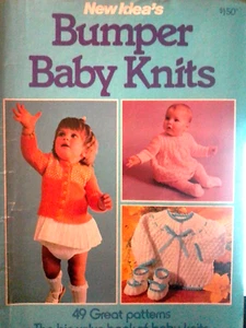 BUMPER BABY KNITS-49 GREAT KNITTING PATTERNS -NEW IDEA'S VINTAGE - Picture 1 of 10