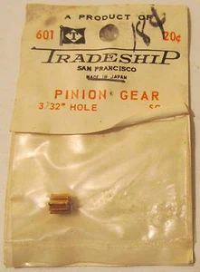 Tradeship Brass Pinion Gear, 9 Tooth, 3/32" Hole #601, MIP - Picture 1 of 1
