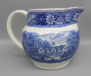 Brocca Wood & Sons Woodland blu transfer ware Enoch Ralph Moses Burslem - Foto 1 di 11