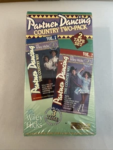 PARTNER DANCING - Country Two-Pack, With Wiley Hicks, VHS, 2 Tape Set, 1993 - Picture 1 of 5