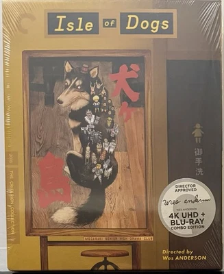 ISLE OF DOGS (4K UHD / Blu-ray, 2025) Criterion Collection NEW Wes Anderson - Image 1 of 2