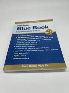 Klimek Reviews Blue Book Comprehensive NCLEX Drill Book Gold Edition - Imagen 1 de 2