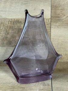 Alexandrite Zelezny Brod Miloslav Klinger Art Glass Freeform Vase - Picture 1 of 11