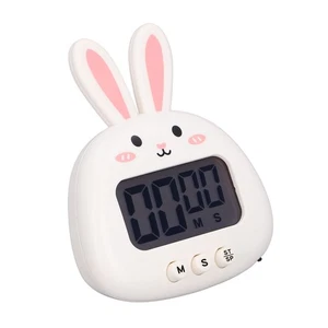 (White )Cartoon Digital Timer ABS Portable Lightweight Simple To Use - Picture 1 of 22