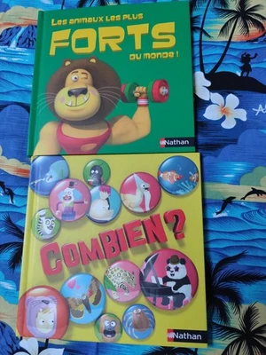 Livre Jeunesse Les animaux les plus forts du monde et combien ?Nathan - Photo 1/4