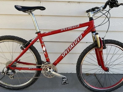 1997 Specialized Stumpjumper S-Works M2 Team MTB Mountain Bike Red Medium USA - Image 1 of 4