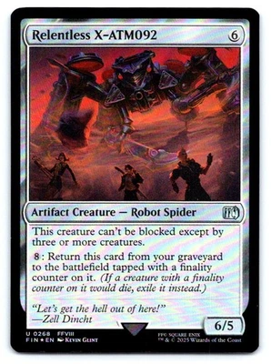 MTG Relentless X-ATM092 U Artifact Creature — Robot Spider Foil FINAL FANTASY 26 - Image 1 of 2
