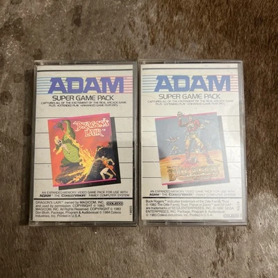 Dragon’s Lair & Buck Rodgers Colecovision Adam Super Game Pack Cassette - Image 1 of 4