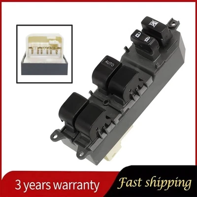 Power Window Switch Front Driver for Toyota Camry 2007-2017 Highlander Prius C - Image 1 of 4