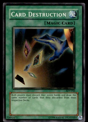 Yu-Gi-Oh TCG Starter Deck: Yugi #SDY-042 Card Destruction Super Rare MP - Image 1 of 2