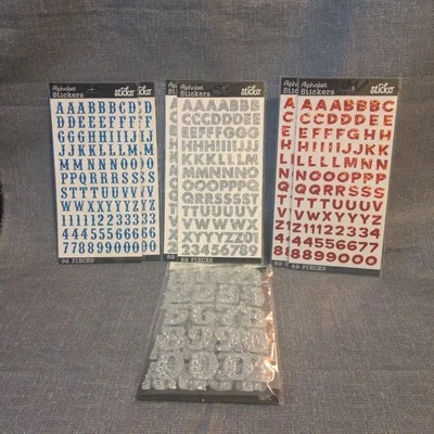 Alphabetical Stickers - Pack of 7 Sheets - NEW! - Uppercase & Lowercase Letters - Image 1 of 4