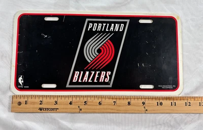 Placa de matrícula retro vintage Portland Trail Blazers Y2K PVC plástico de Rico Foto 1 de 3