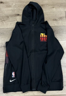 2020-21 Utah Jazz #15 Derrick Favors Game Worn Warm-Up Jacket Size XL Tall - Image 1 of 4
