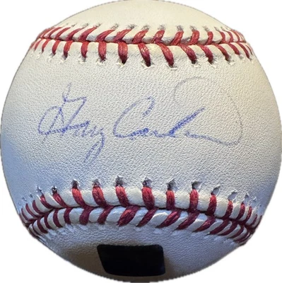 Gary Carter Signed OML Baseball JSA COA HOF Mets Expos #261/500 Topps Archives - Image 1 of 4