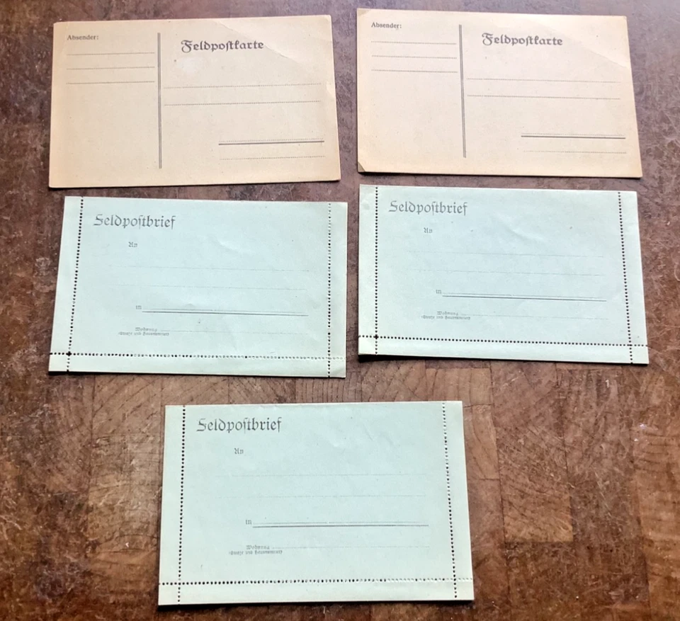 Deutsches Reich  5 ungebrauchte Feldpost Briefe ,Karten - Bild 1 von 1