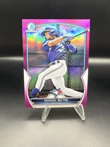 MANUEL BELTRE 2023 Bowman Cromo #BCP-79 Rosa/199 Toronto Blue Jays - Imagen 1 de 2