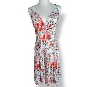 Floret Anthropologie Babydoll Kleid Damen großer offener Rücken Boho Strand Festival - Bild 1 von 12
