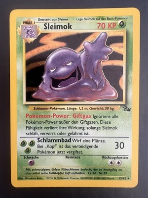 Pokemon TCG - Sleimok 13/62 Fossil Set - Holo - Near Mint - Bild 1 von 4