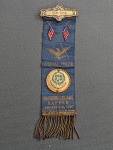 whitehead & hoag 1907 Madison Square Gardens Ribbon Tare In The Fold - Picture 1 of 8