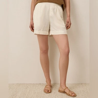 Pact Organic Canopy Mezcla de Lino Cintura Alta Corto en Hueso Talla XXL Foto 1 de 4