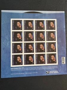 Scott #5059 Sarah Vaughan Pane of 16 Forever Stamps (2016) - Picture 1 of 2