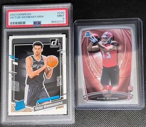 VICTOR WEMBANYAMA #220 RATED ROOKIE PSA 9 RC SPURS W/ MIKE EVANS 2014 Rookie - Picture 1 of 9