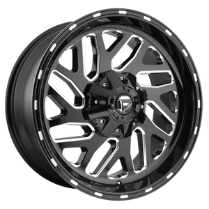 Fuel UTV TRITON Gloss Black Milled 20x7" Rim 4x156 +13 offset, Each - Picture 1 of 4