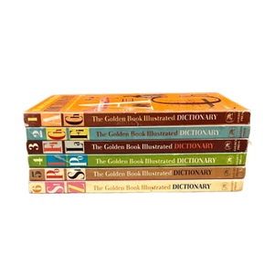 VTG The Golden Book Illustrated Dictionary Complete Set of 6 Volumes A-Z 1961 - Picture 1 of 9