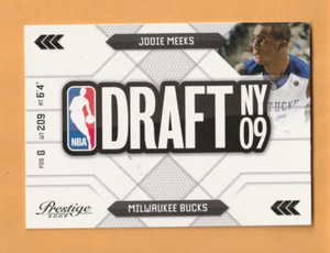 Jodie Meeks Milwaukee Bucks 2009-10 Prestige NBA Draft Class #33 Kentucky 8L
