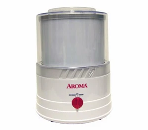ICE CREAM MAKER AROMA AIC-100 Frozen Yogurt Sorbet w HOME RECIPES - Picture 1 of 9