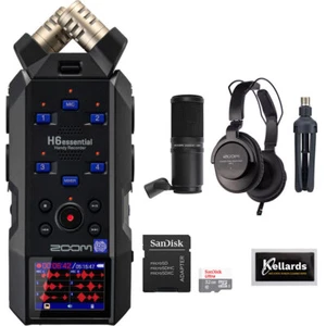 Zoom H6essential 6-Track Audio Recorder w/ ZDM-1 Mic Pack, 32GB Memory Card Kit - Picture 1 of 11
