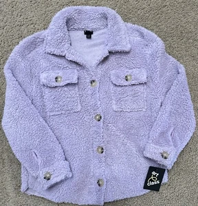 Art Class Girl's Violet Sherpa  Lightweight Jacket Size M 7-8 - NWT - Picture 1 of 7