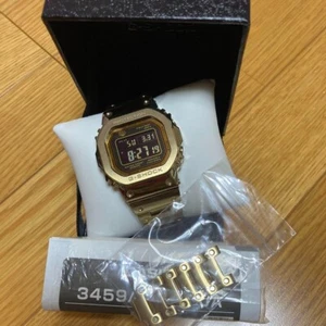 CASIO G-SHOCK Gold Metal GMW-B5000GD-9JF Solar Bluetooth Men’s Watch Excellent - Picture 1 of 7