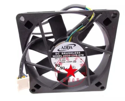 1PC ADDA AD0812HB-D7B 8CM 8015 12V 0.20A Power Supply Case PWM Cooling Fan - Image 1 of 2