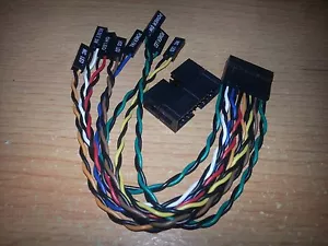 Supermicro CBL084L Panel Frontal Control Conector Dividido Cable CBL-084L Genuino - Imagen 1 de 4