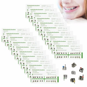 Dental Orthodontic Bracket Braces Mini Roth 022 3-4-5 Hooks FDA CE - Picture 1 of 10