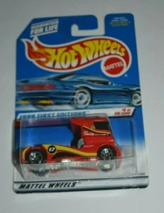 HOT WHEELS 1999 FIRST EDITIONS 8/26 - SEMI-FAST RED FIVE SPOKE WHEELS - Picture 1 of 3