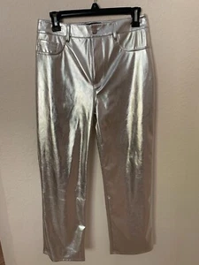 Pantalones metálicos Delia's Dolls Kill para mujer medianos brillantes cintura alta - Imagen 1 de 4