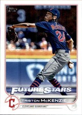 2022 Topps #470 Triston McKenzie NM-MT Guardians ID:44313