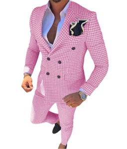 Mens 2 Piece Suits Groom Bestman Party Prom Wedding Tuxedos Suit 40r 42r 44r 46r - Picture 1 of 18