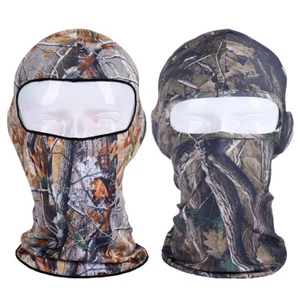 Camo Real Tree Tactical Balaclava Face Mask UV Protection Windproof Hunting Hood - Picture 1 of 15