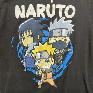Naruto Graphic T Shirt Anime Ripple Junction Black Size Medium 100% Cotton 2007 - Picture 1 of 6