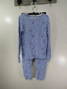 Childs Gymboree 2 Piece Pajama Set Size 8 Blue Cats Long Sleeve - Picture 1 of 6