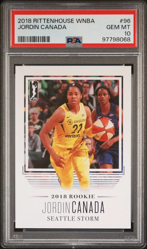 2018 Rittenhouse WNBA Jordin Canada Rookie PSA 10 POP 12 - Image 1 of 1