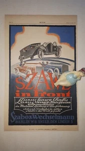 1921 ORIGINAL REKLAME NATIONAL SZAWE SZABO WECHSELMANN BERLIN GOLDSTEIN LEVATOR - Picture 1 of 2